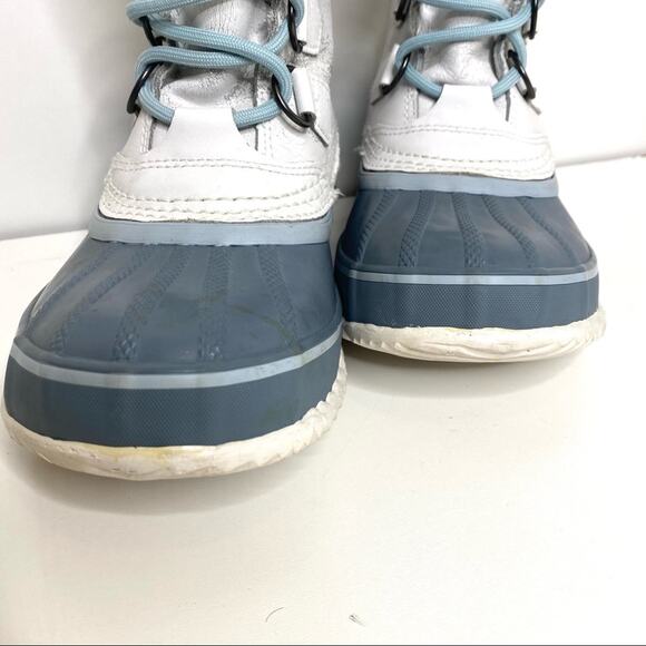 Sorel 1964 PAC Lace Up Waterproof White Leather Snow Boot 6 - Picture 2 of 13